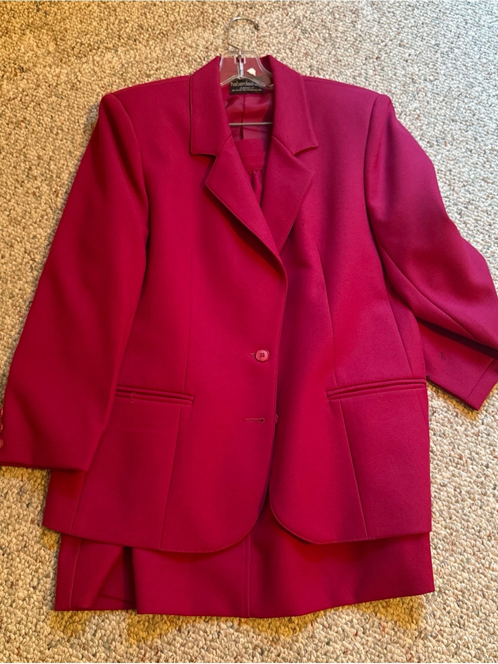 Women's Tailored Magenta Blazer Jacket